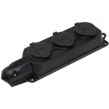 zásuvka spoj. gumená METESOLID 3x230V 16A IP44